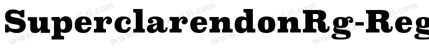 SuperclarendonRg-Reg字体转换