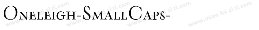 Oneleigh-SmallCaps字体转换