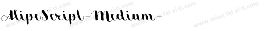 AlipeScript-Medium字体转换