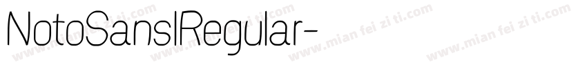 NotoSanslRegular字体转换
