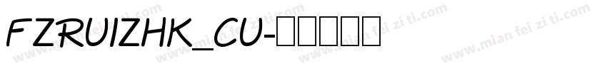 FZRUIZHK_CU字体转换
