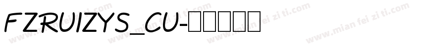 FZRUIZYS_CU字体转换