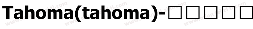 Tahoma(tahoma)字体转换