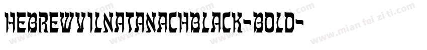 HebrewVilnaTanachBlack-Bold字体转换