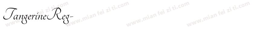 TangerineReg字体转换