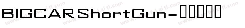 BIGCARShortGun字体转换