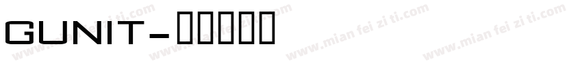GUNIT字体转换