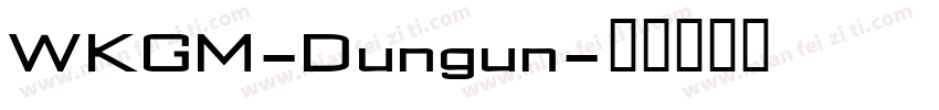 WKGM-Dungun字体转换