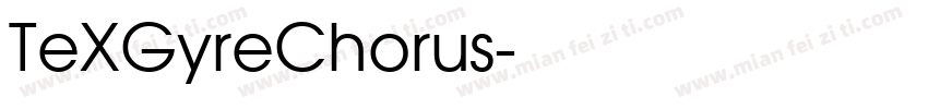 TeXGyreChorus字体转换