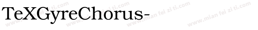 TeXGyreChorus字体转换