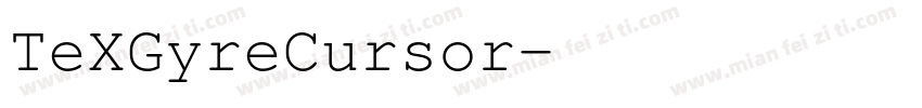 TeXGyreCursor字体转换