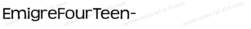 EmigreFourTeen字体转换