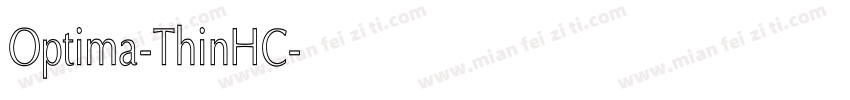 Optima-ThinHC字体转换