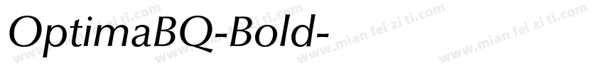 OptimaBQ-Bold字体转换