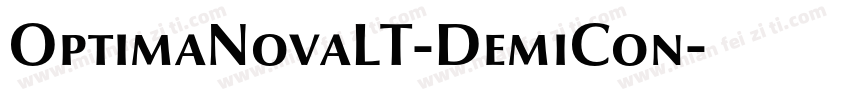 OptimaNovaLT-DemiCon字体转换