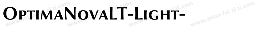 OptimaNovaLT-Light字体转换