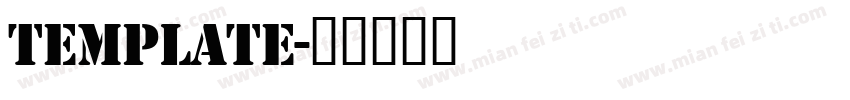 template字体转换
