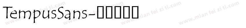 TempusSans字体转换
