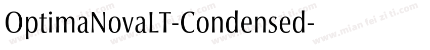 OptimaNovaLT-Condensed字体转换