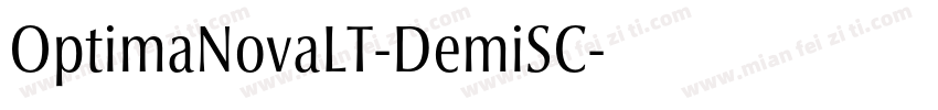 OptimaNovaLT-DemiSC字体转换