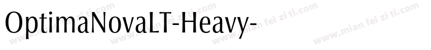OptimaNovaLT-Heavy字体转换