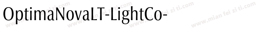 OptimaNovaLT-LightCo字体转换