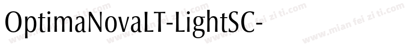 OptimaNovaLT-LightSC字体转换