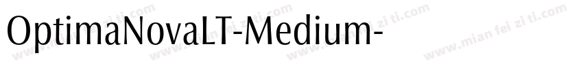 OptimaNovaLT-Medium字体转换