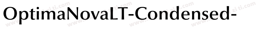 OptimaNovaLT-Condensed字体转换