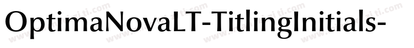 OptimaNovaLT-TitlingInitials字体转换