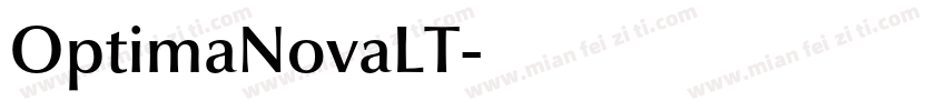 OptimaNovaLT字体转换
