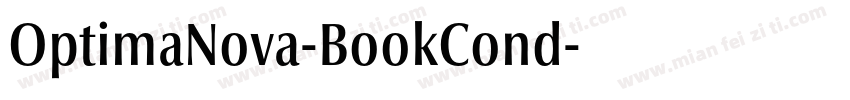 OptimaNova-BookCond字体转换