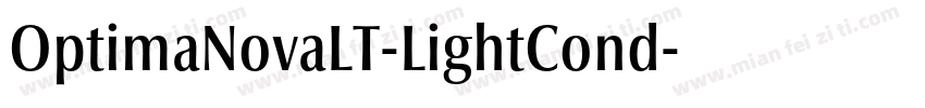 OptimaNovaLT-LightCond字体转换