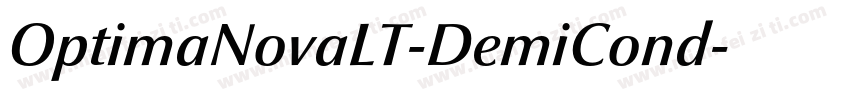 OptimaNovaLT-DemiCond字体转换