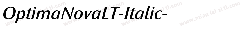 OptimaNovaLT-Italic字体转换