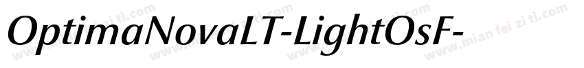 OptimaNovaLT-LightOsF字体转换