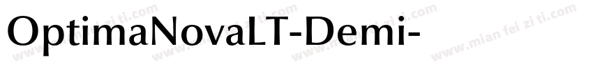 OptimaNovaLT-Demi字体转换