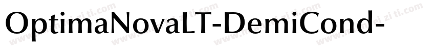 OptimaNovaLT-DemiCond字体转换