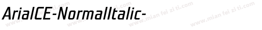 ArialCE-NormalItalic字体转换