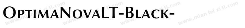 OptimaNovaLT-Black字体转换