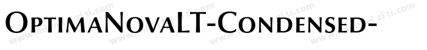 OptimaNovaLT-Condensed字体转换