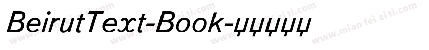 BeirutText-Book字体转换