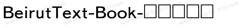 BeirutText-Book字体转换