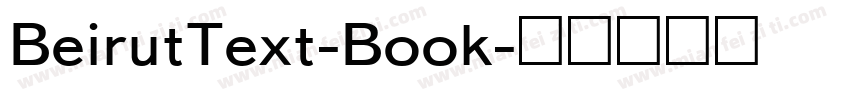 BeirutText-Book字体转换
