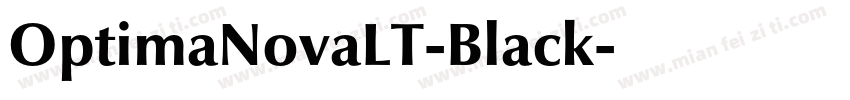 OptimaNovaLT-Black字体转换