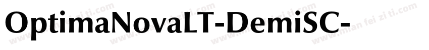 OptimaNovaLT-DemiSC字体转换