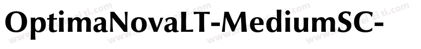 OptimaNovaLT-MediumSC字体转换
