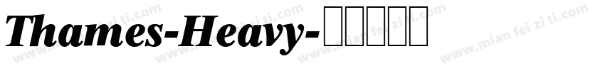Thames-Heavy字体转换