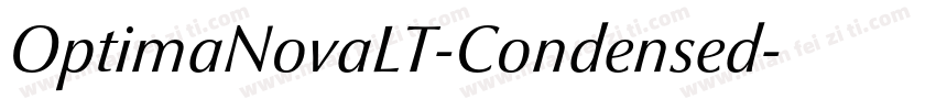 OptimaNovaLT-Condensed字体转换