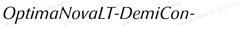 OptimaNovaLT-DemiCon字体转换
